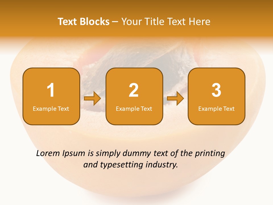Ripe Half Snack PowerPoint Template