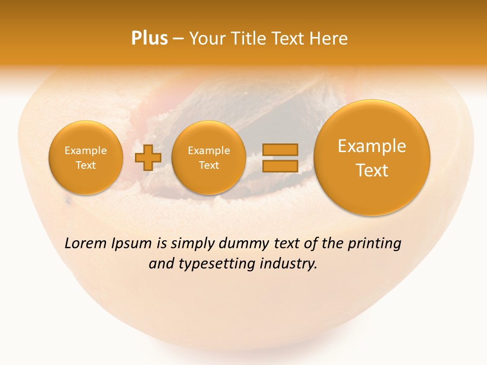 Ripe Half Snack PowerPoint Template