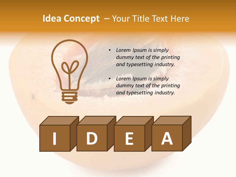 Ripe Half Snack PowerPoint Template