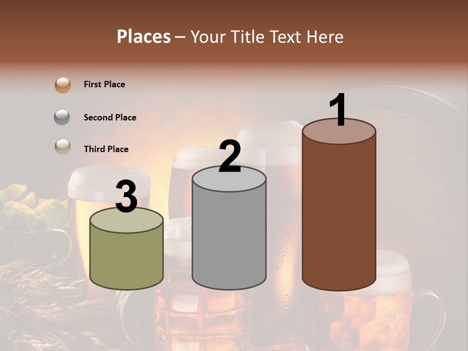 White Booze Ale PowerPoint Template