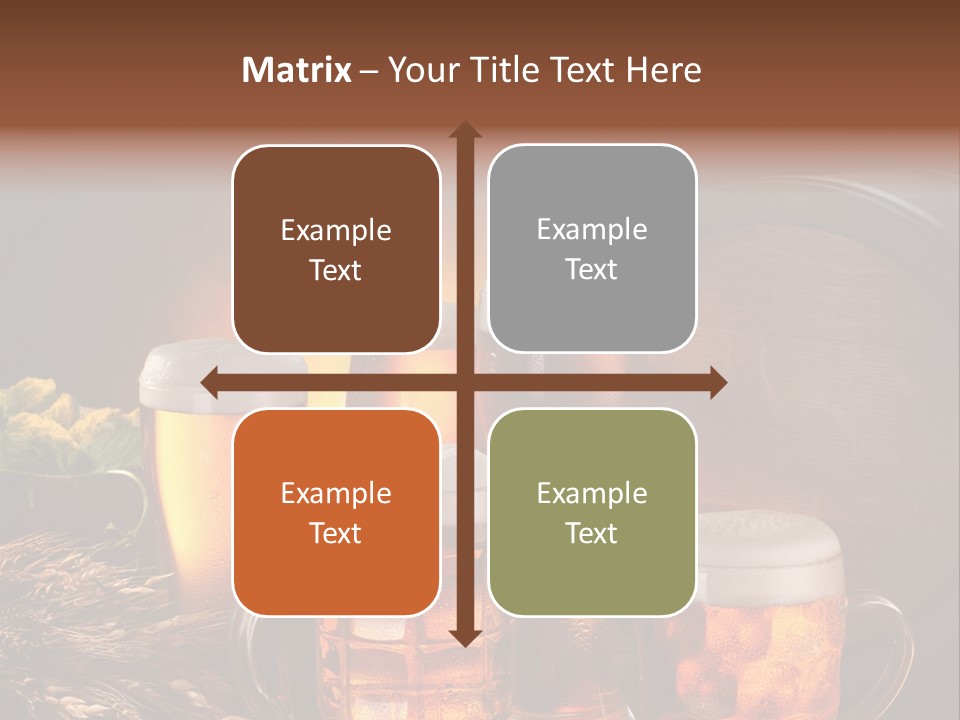 White Booze Ale PowerPoint Template