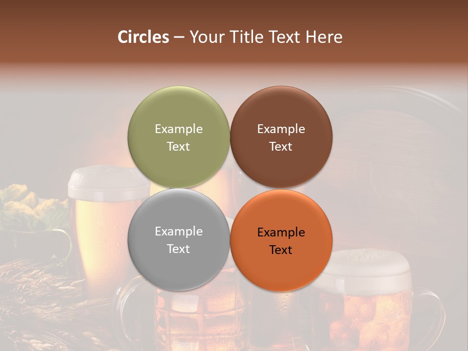 White Booze Ale PowerPoint Template