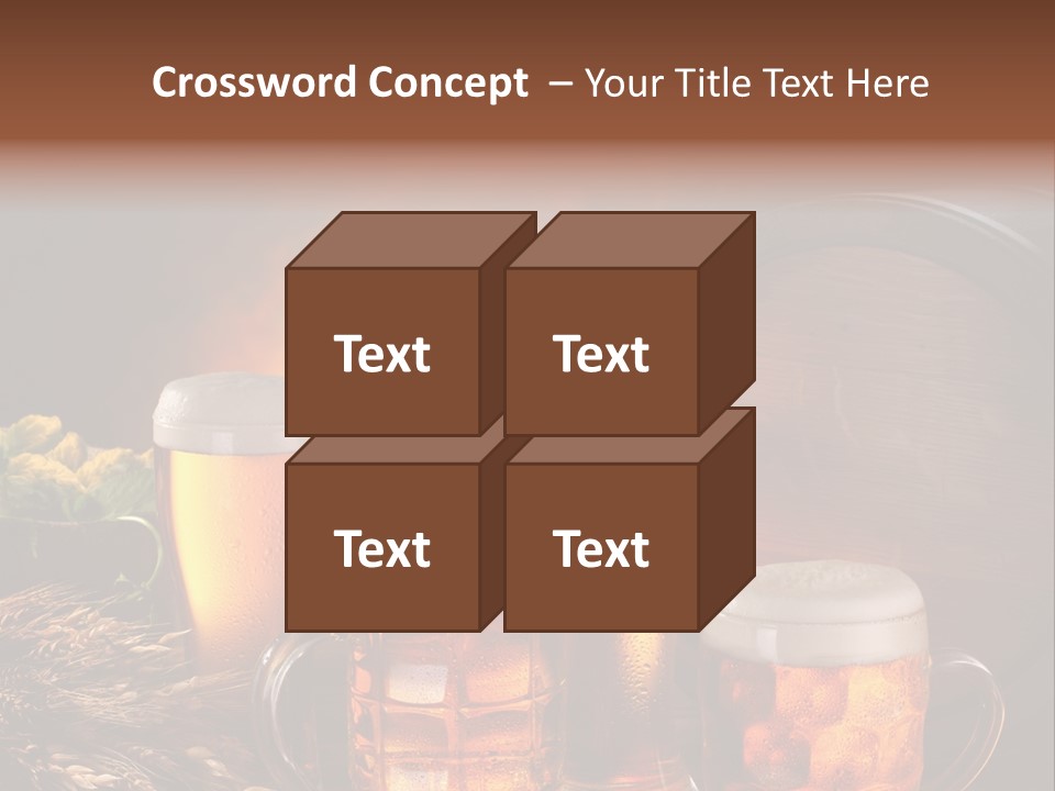 White Booze Ale PowerPoint Template