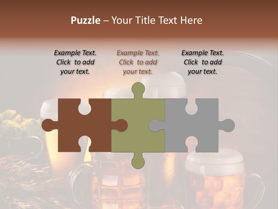 White Booze Ale PowerPoint Template
