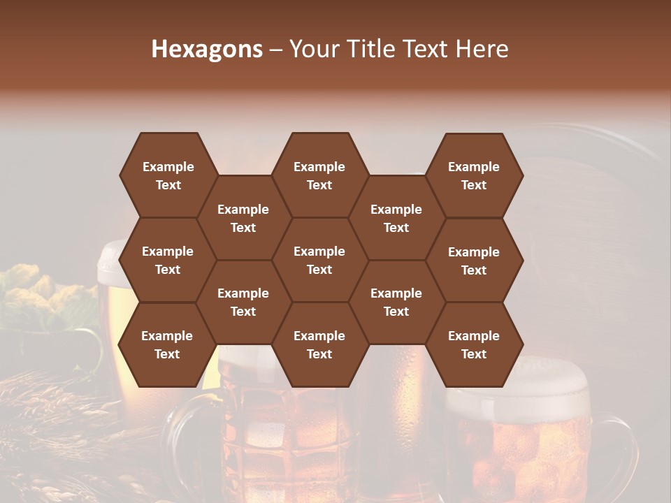 White Booze Ale PowerPoint Template