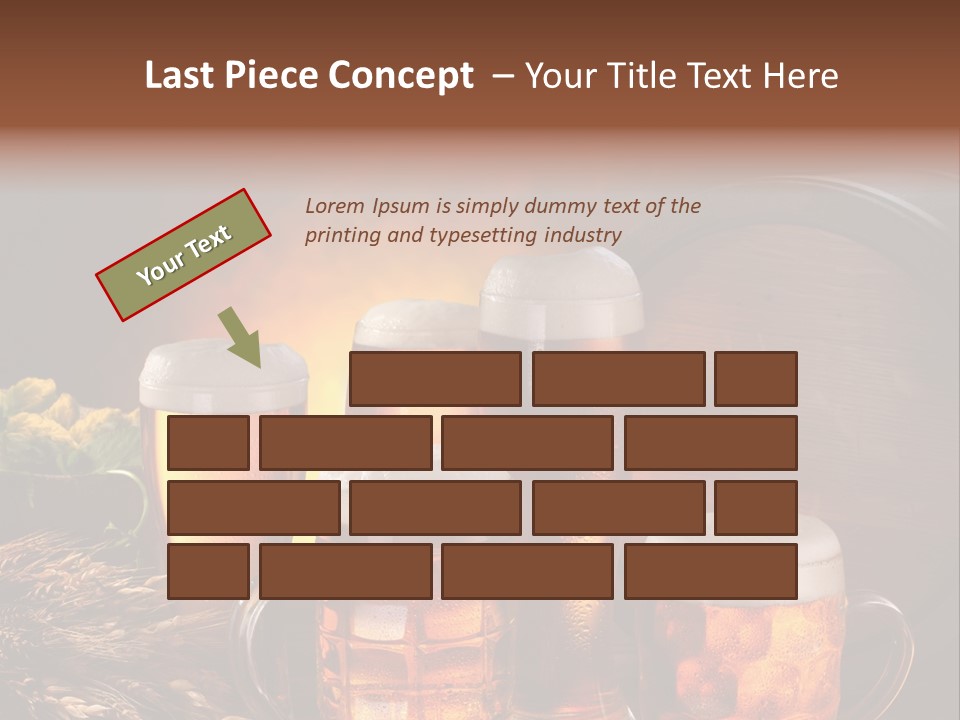 White Booze Ale PowerPoint Template