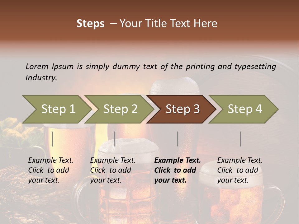 White Booze Ale PowerPoint Template