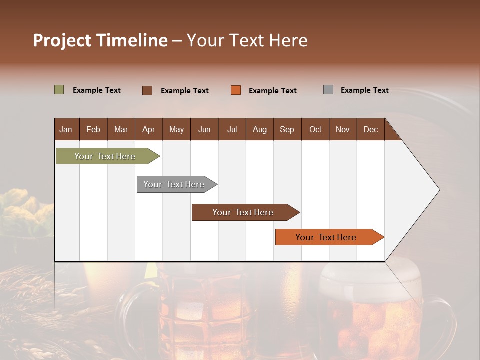 White Booze Ale PowerPoint Template