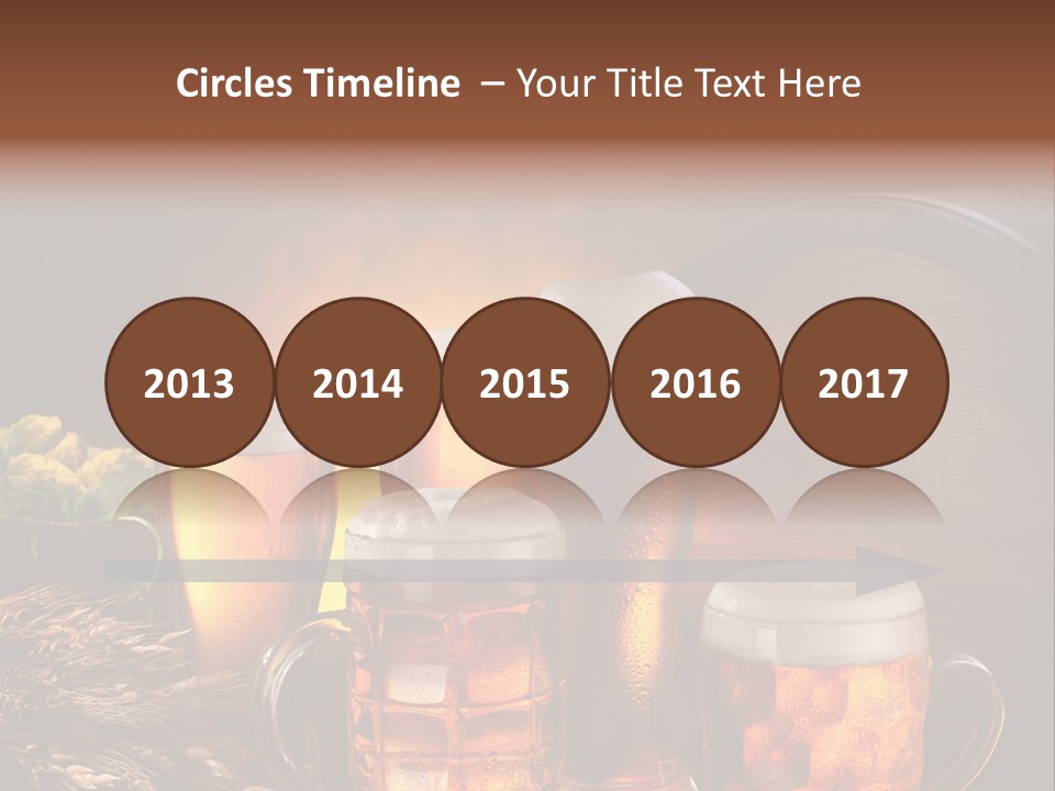 White Booze Ale PowerPoint Template