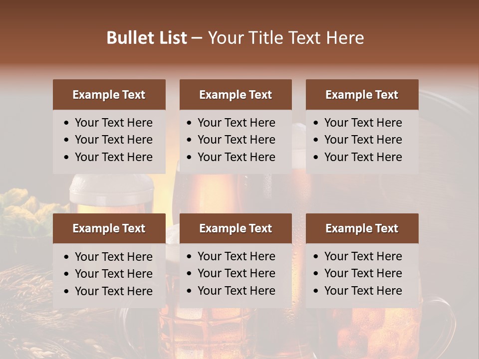 White Booze Ale PowerPoint Template