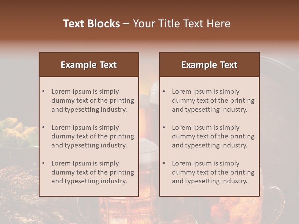 White Booze Ale PowerPoint Template