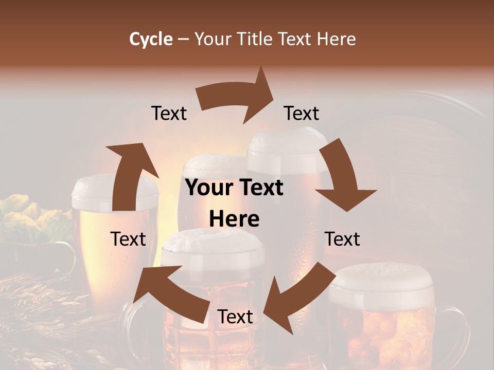 White Booze Ale PowerPoint Template