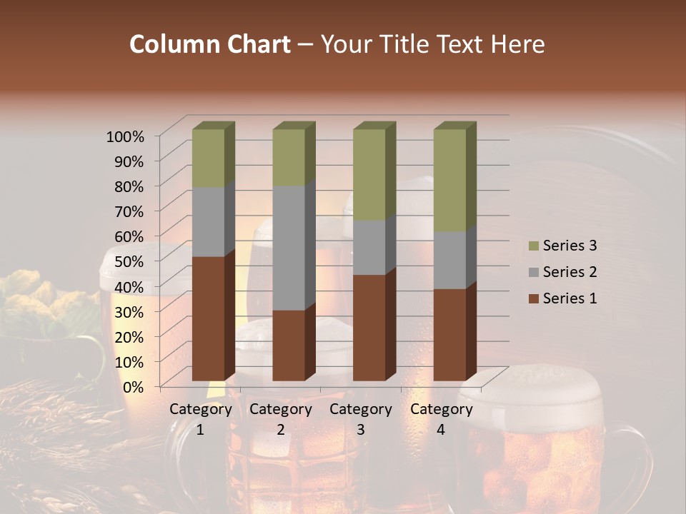 White Booze Ale PowerPoint Template