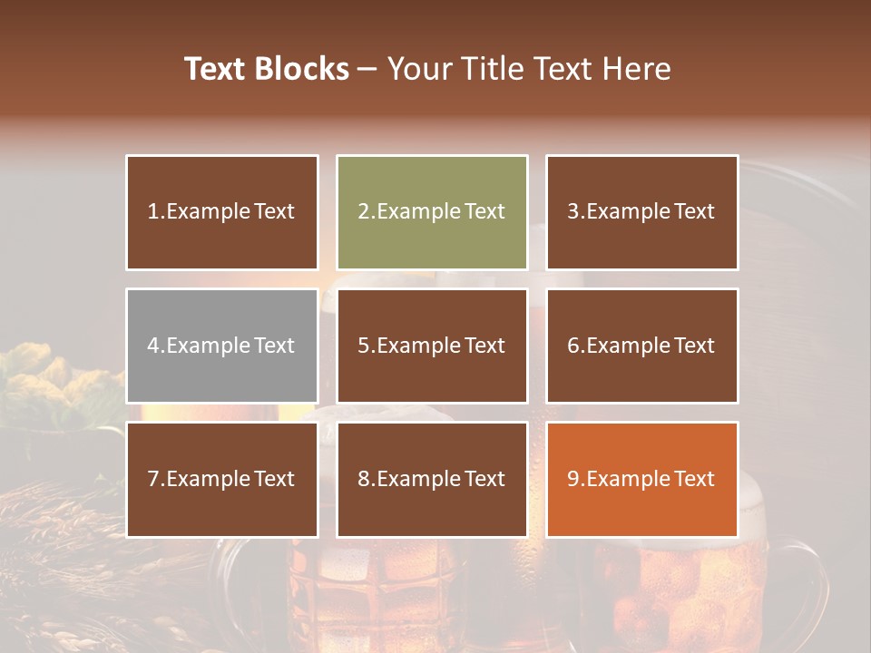 White Booze Ale PowerPoint Template