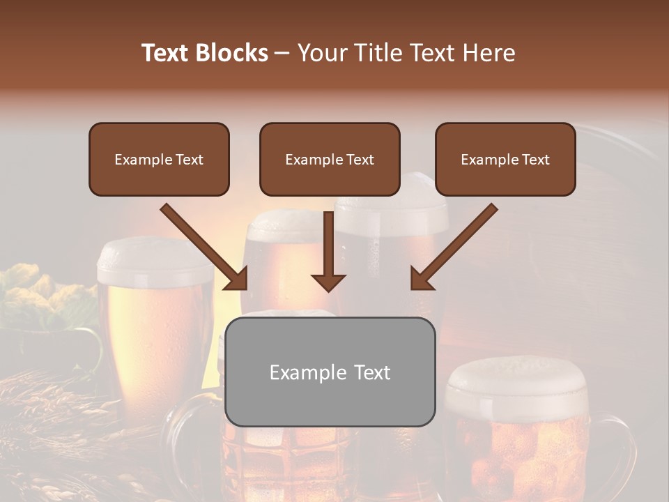 White Booze Ale PowerPoint Template