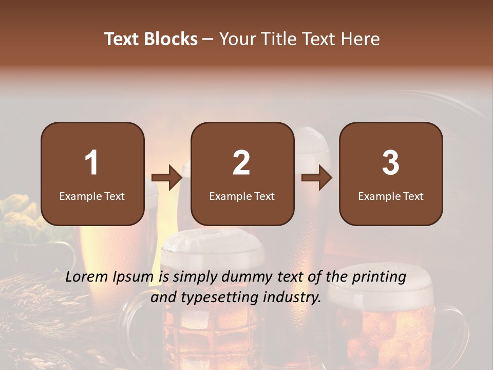 White Booze Ale PowerPoint Template