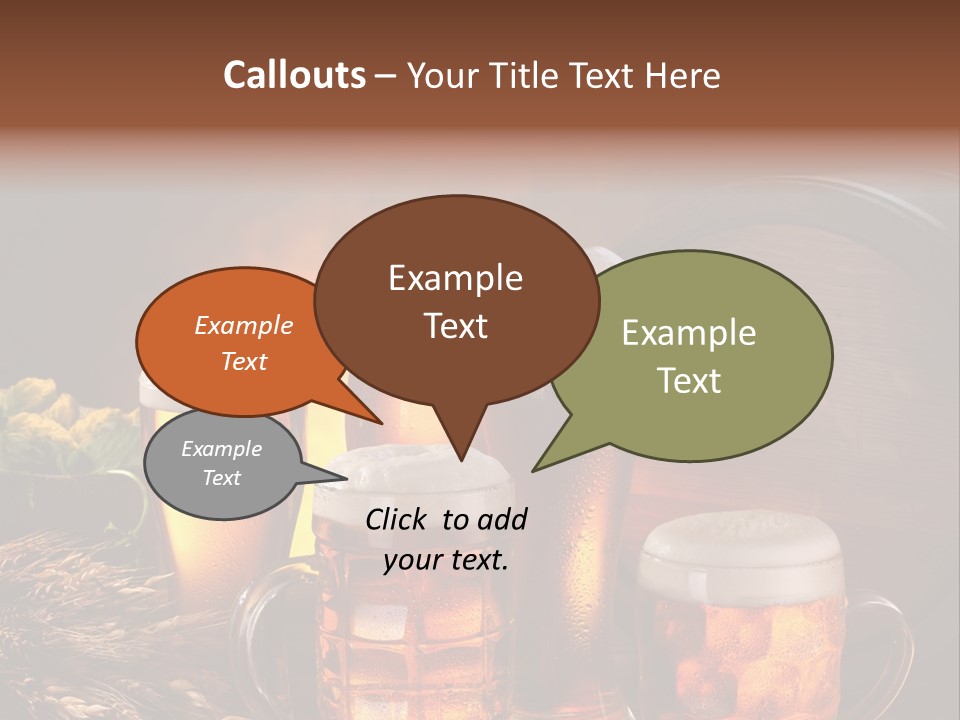 White Booze Ale PowerPoint Template