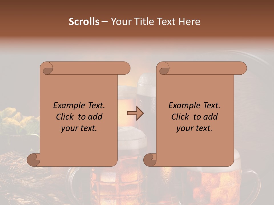 White Booze Ale PowerPoint Template