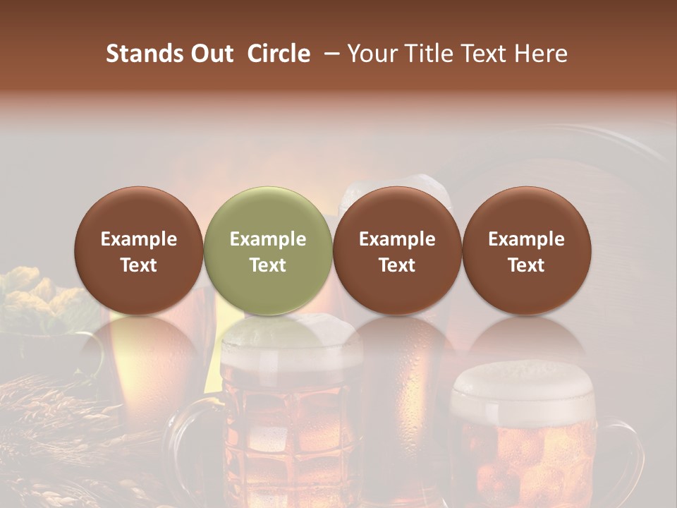 White Booze Ale PowerPoint Template