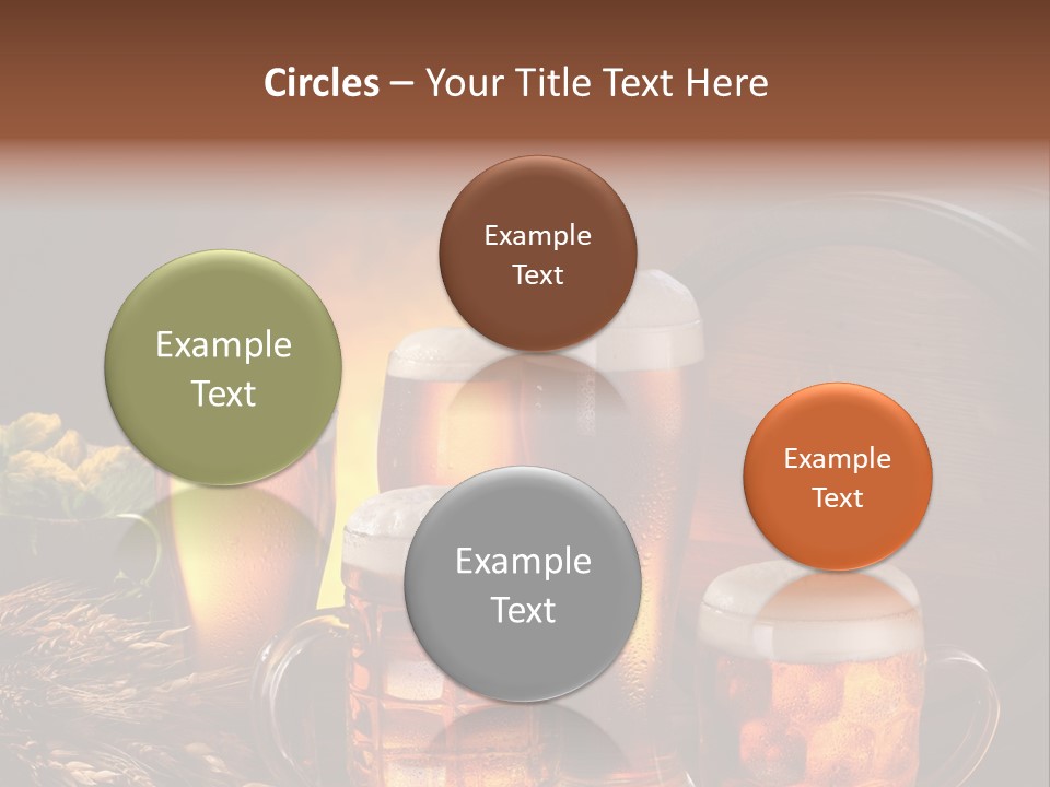 White Booze Ale PowerPoint Template