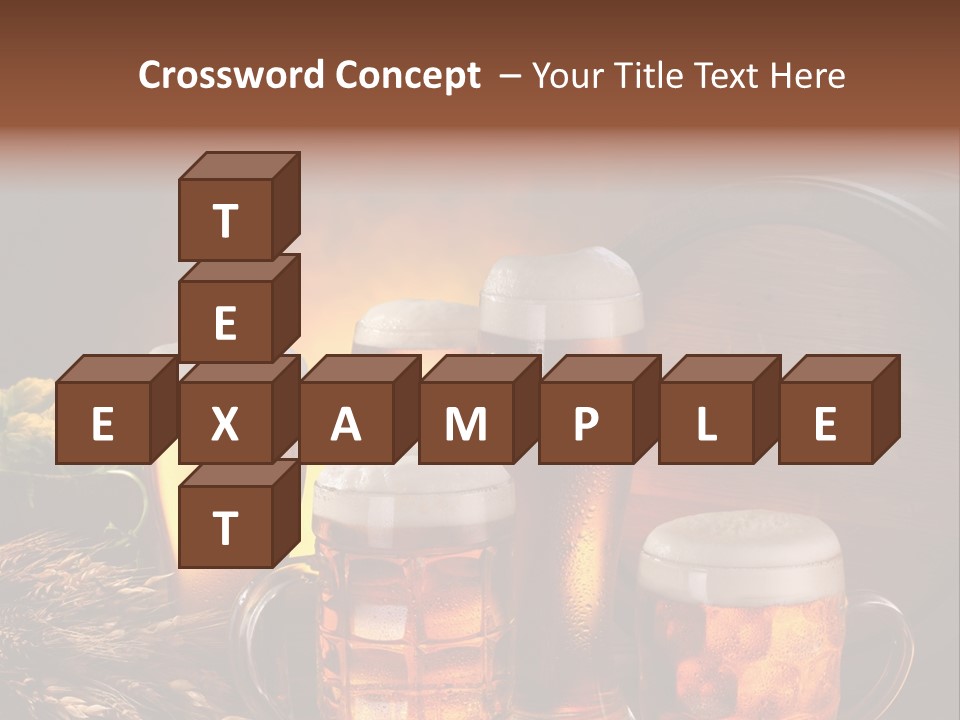 White Booze Ale PowerPoint Template