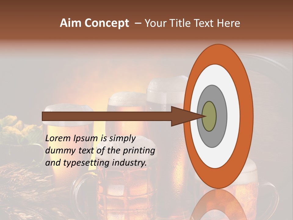 White Booze Ale PowerPoint Template