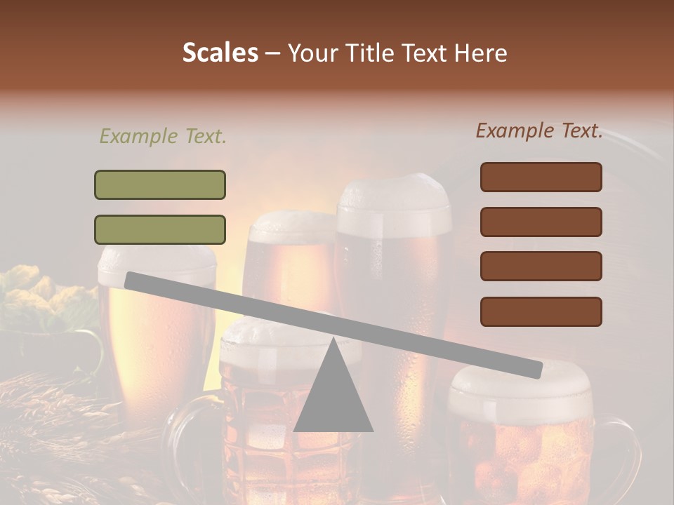 White Booze Ale PowerPoint Template