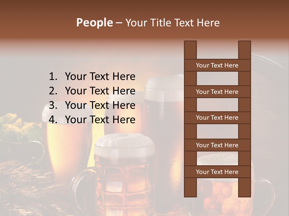 White Booze Ale PowerPoint Template