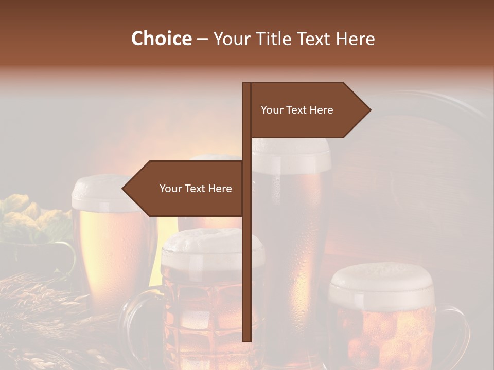 White Booze Ale PowerPoint Template
