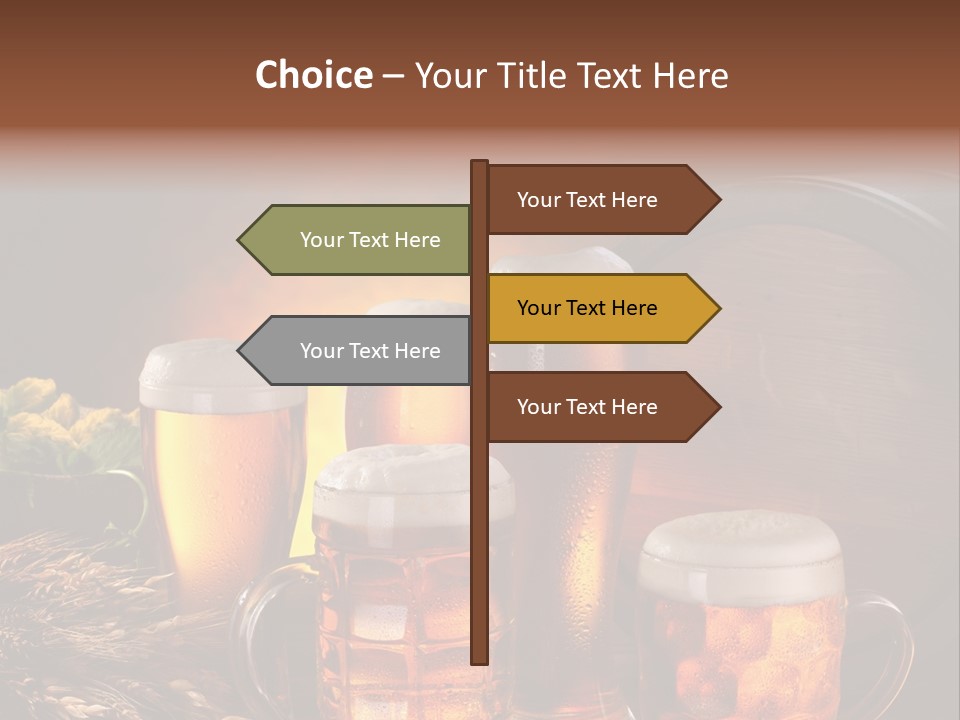 White Booze Ale PowerPoint Template