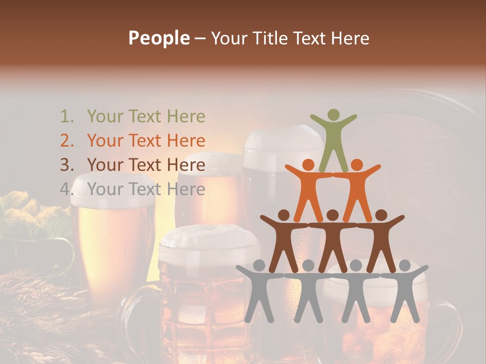 White Booze Ale PowerPoint Template