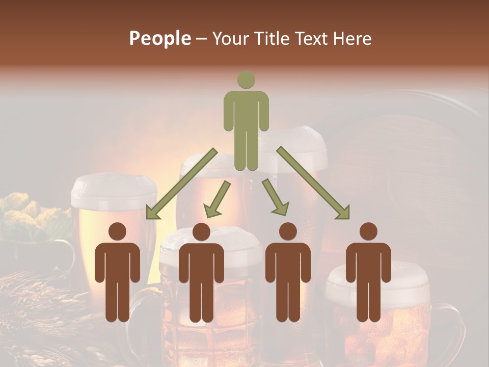 White Booze Ale PowerPoint Template