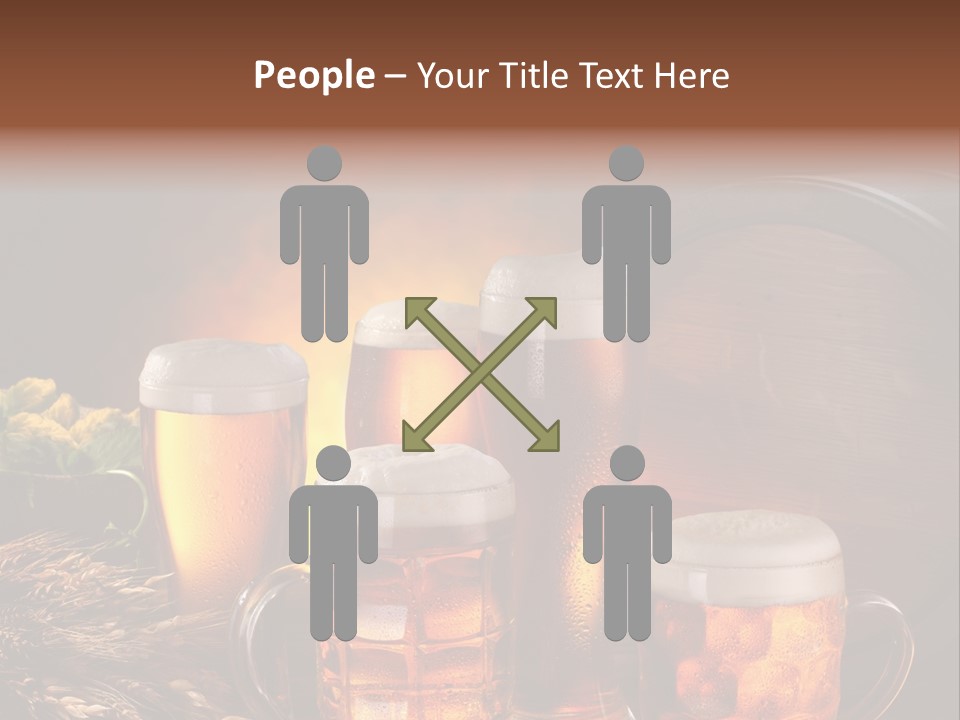 White Booze Ale PowerPoint Template