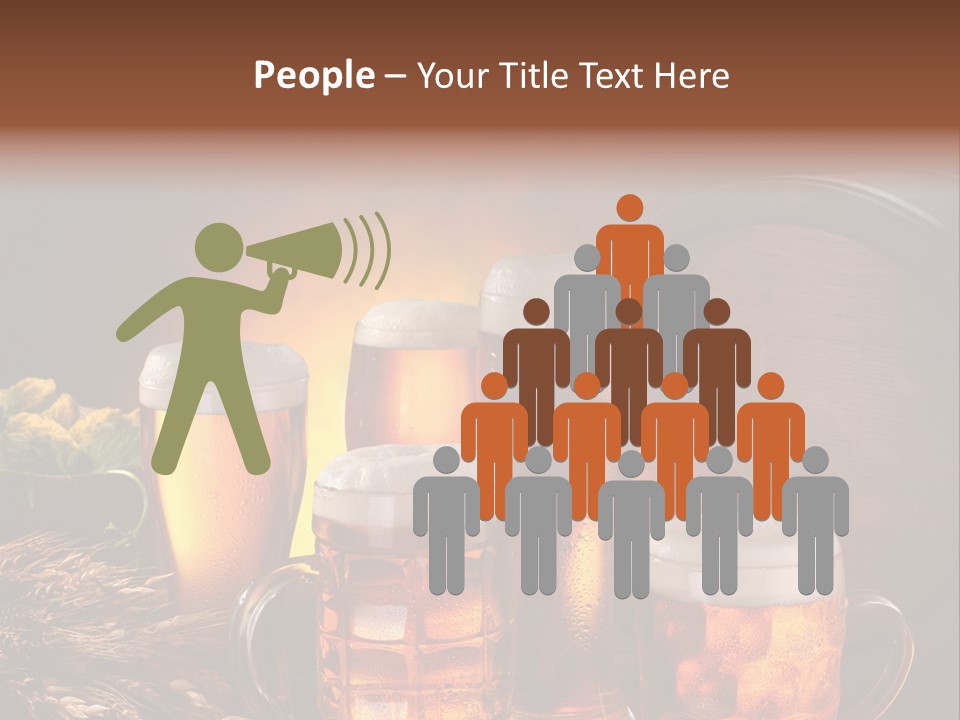 White Booze Ale PowerPoint Template