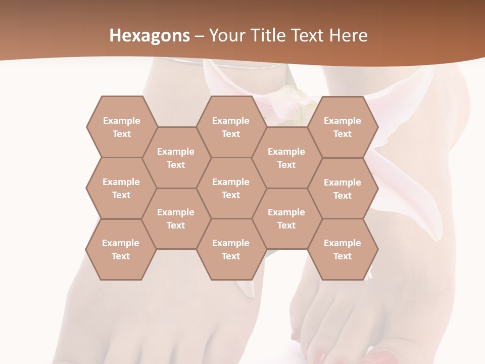 Legs Barefoot Roses PowerPoint Template