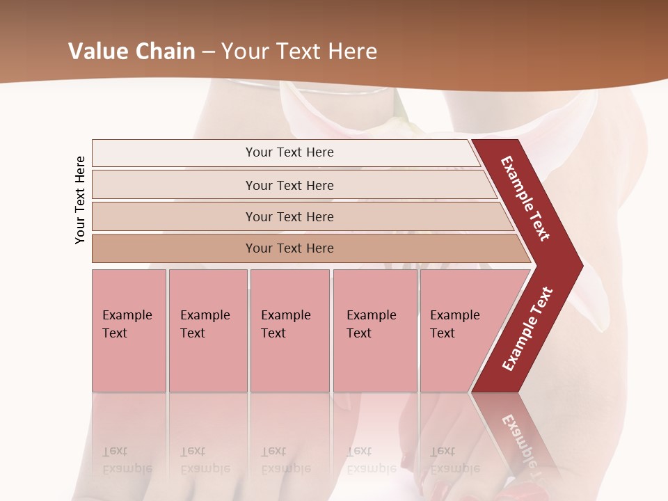 Legs Barefoot Roses PowerPoint Template