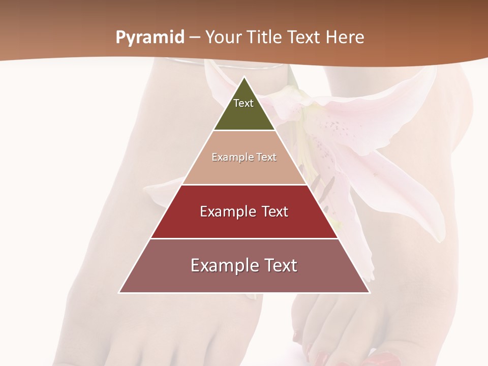 Legs Barefoot Roses PowerPoint Template