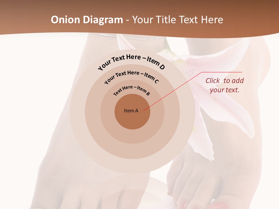 Legs Barefoot Roses PowerPoint Template