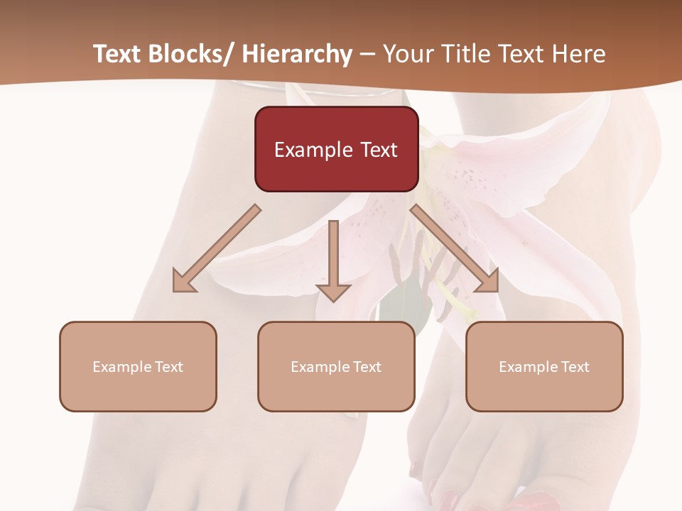 Legs Barefoot Roses PowerPoint Template