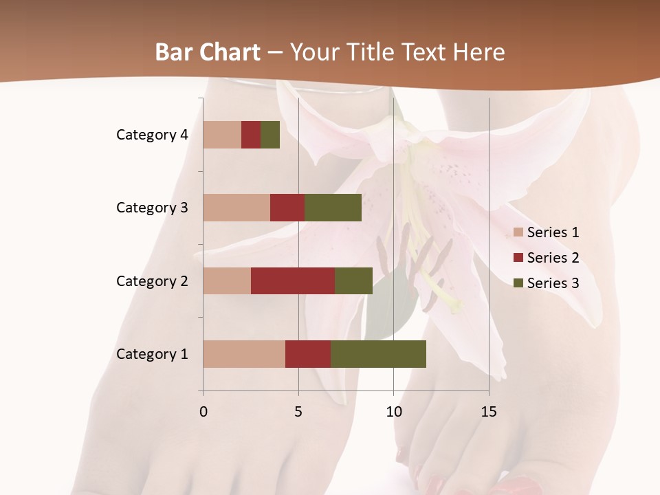 Legs Barefoot Roses PowerPoint Template