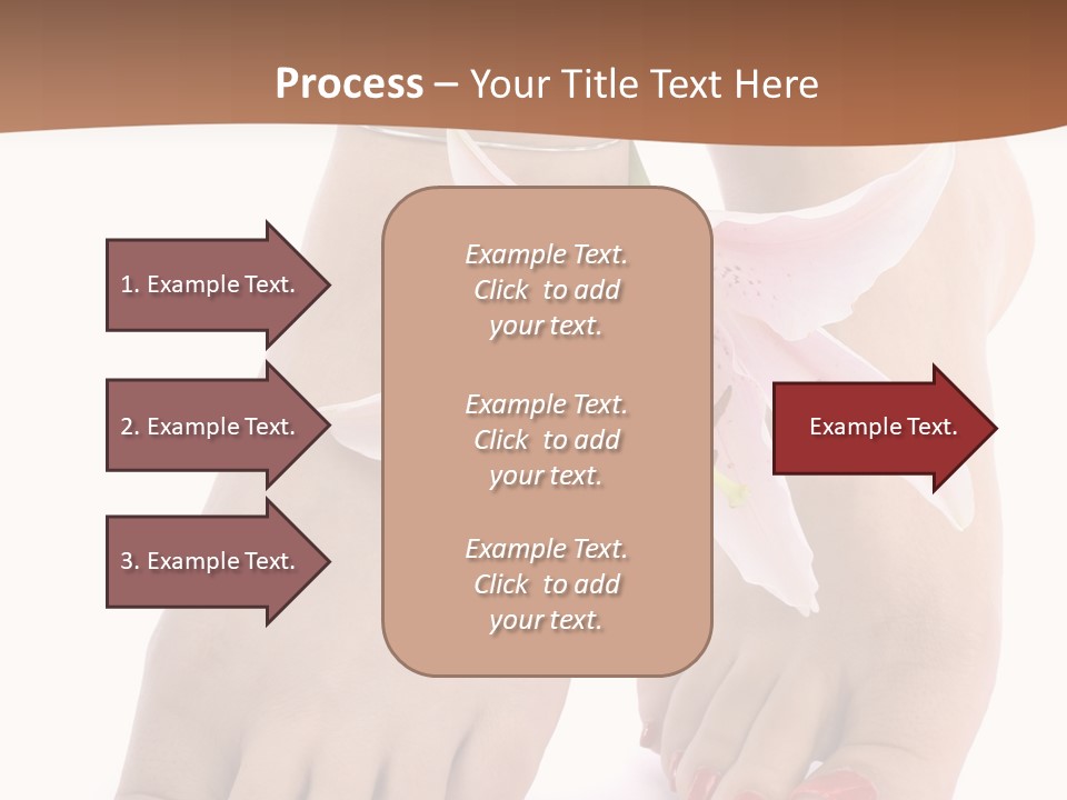 Legs Barefoot Roses PowerPoint Template