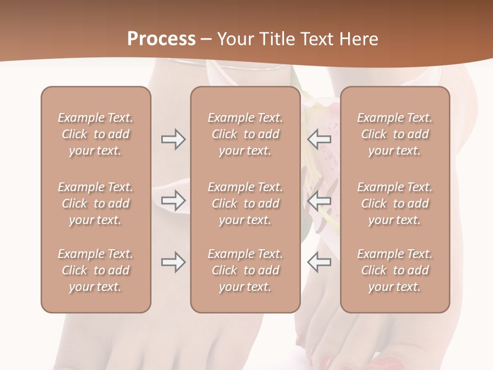 Legs Barefoot Roses PowerPoint Template