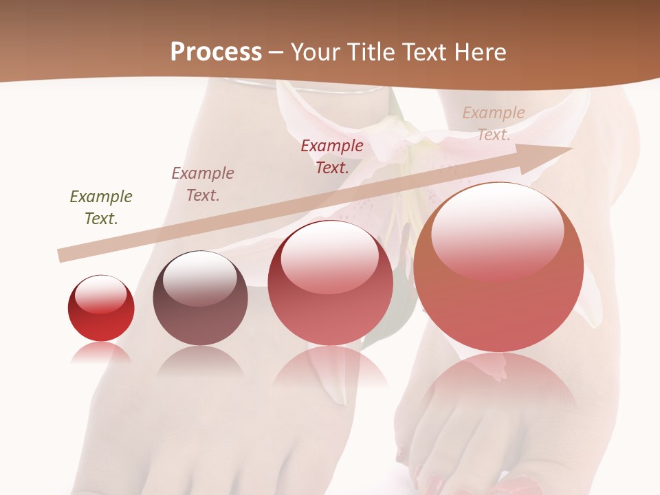 Legs Barefoot Roses PowerPoint Template