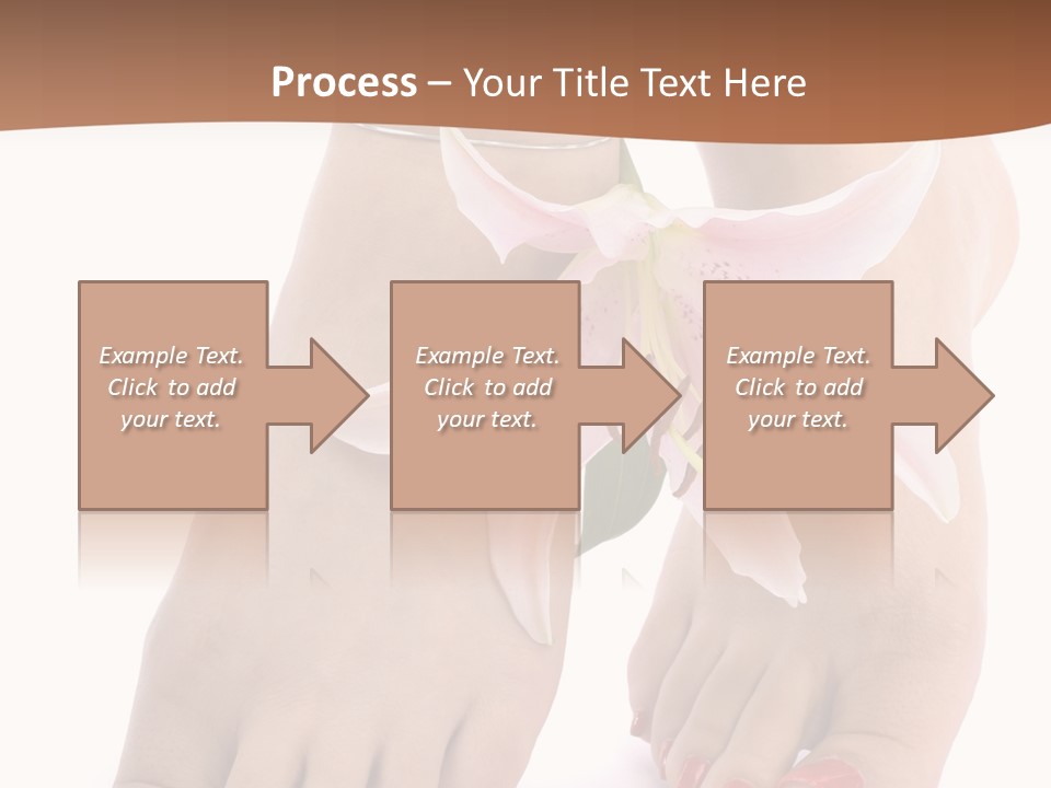Legs Barefoot Roses PowerPoint Template