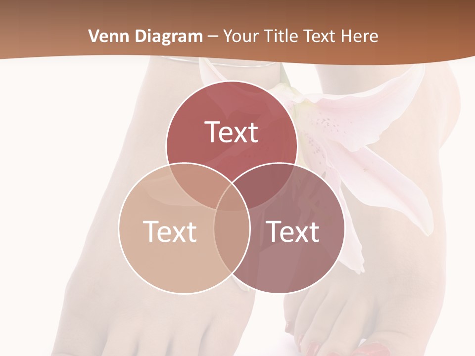 Legs Barefoot Roses PowerPoint Template