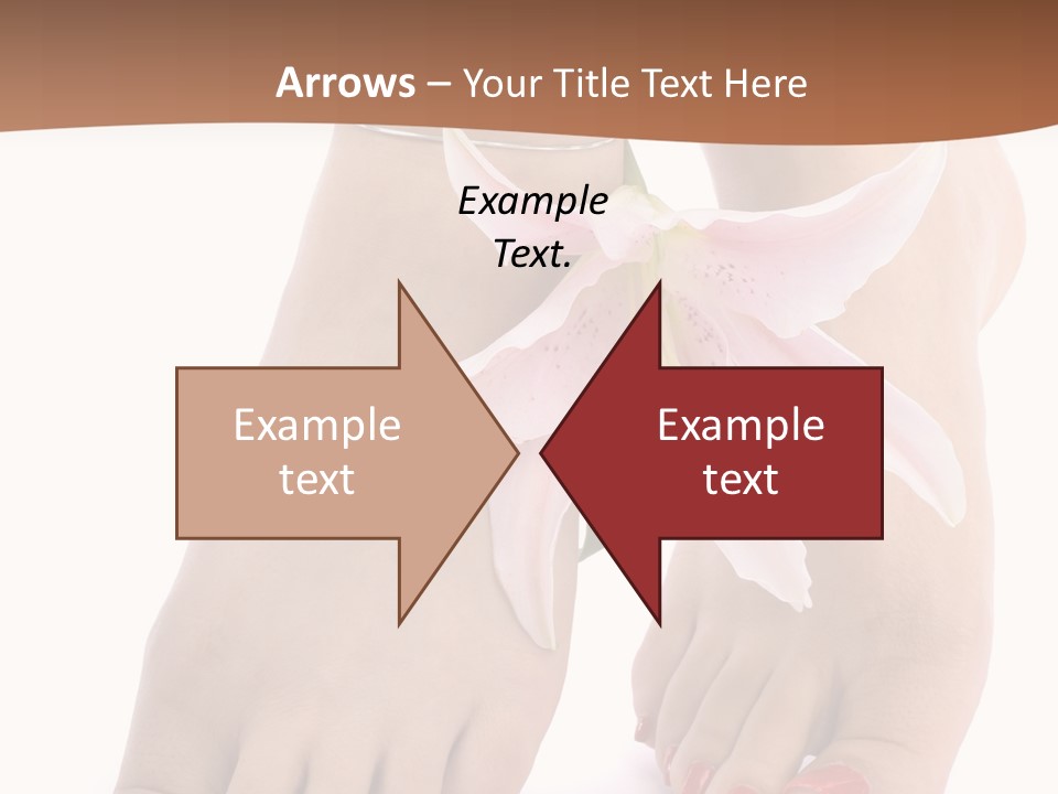 Legs Barefoot Roses PowerPoint Template