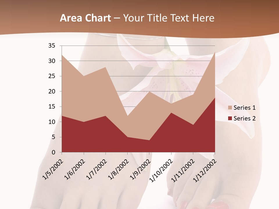 Legs Barefoot Roses PowerPoint Template