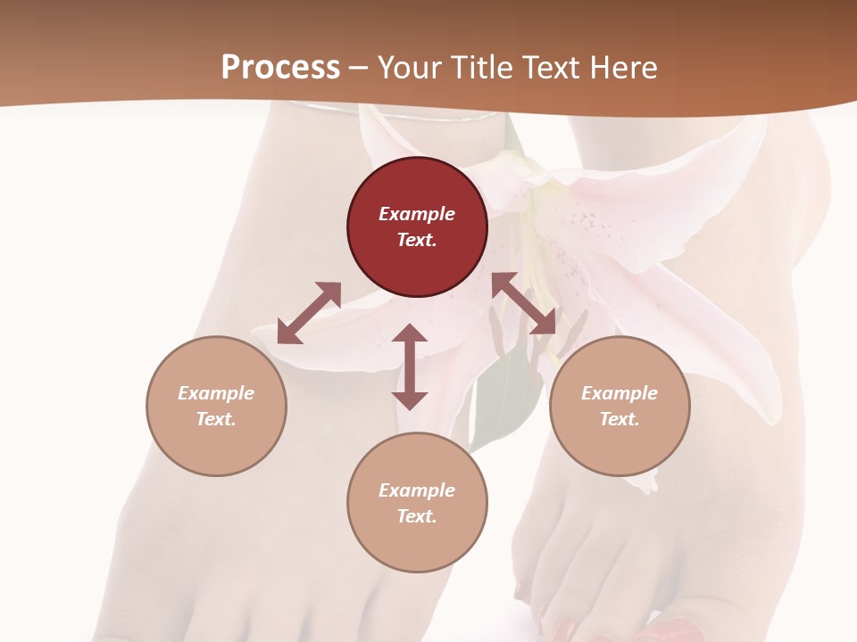 Legs Barefoot Roses PowerPoint Template