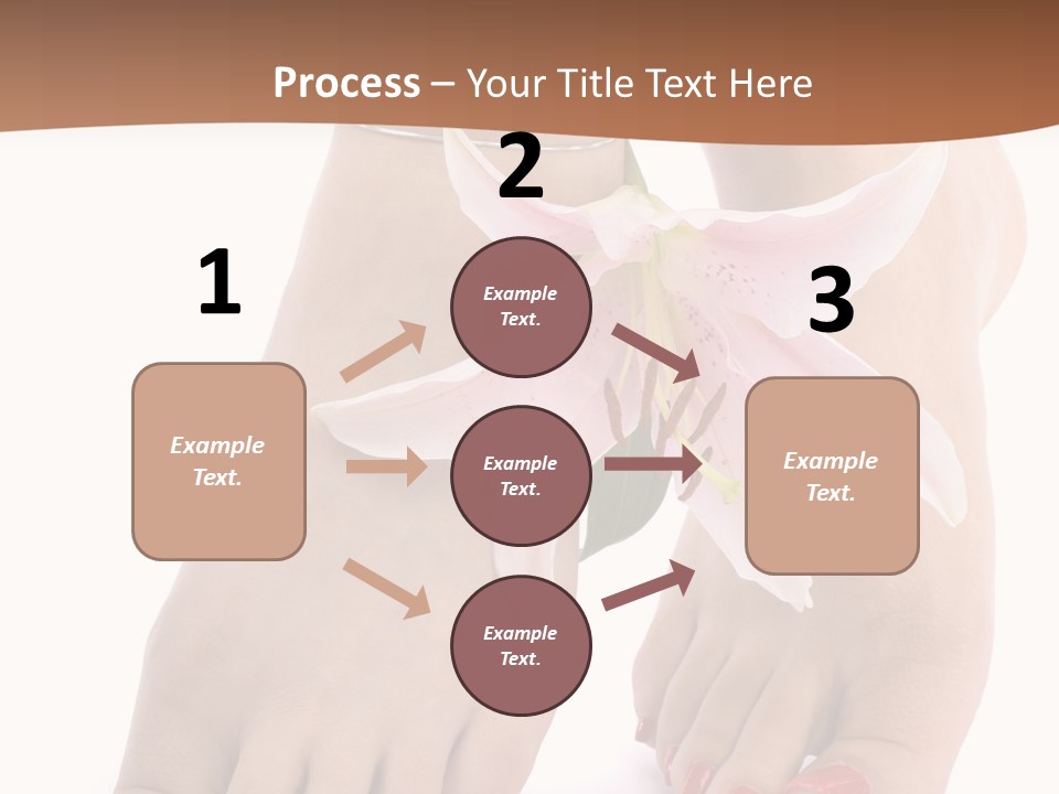 Legs Barefoot Roses PowerPoint Template