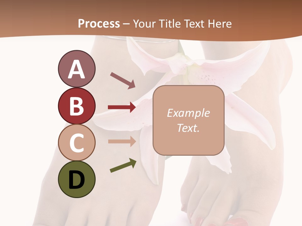 Legs Barefoot Roses PowerPoint Template